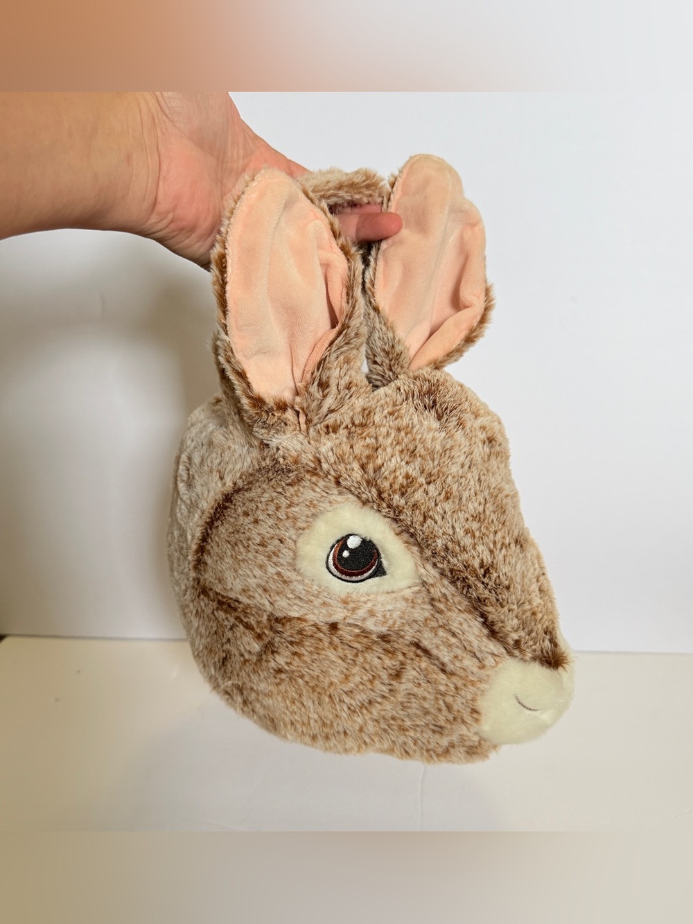 DanDee Peter Faux Fur Easter Basket Bunny Head